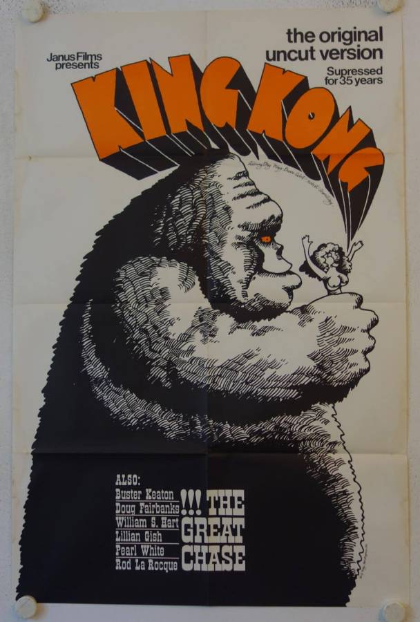 King Kong und die weisse Frau originales US Filmplakat (R68)